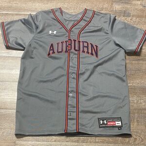 Authentic Auburn Tigers Under Armour Stitched Baseball Jersey